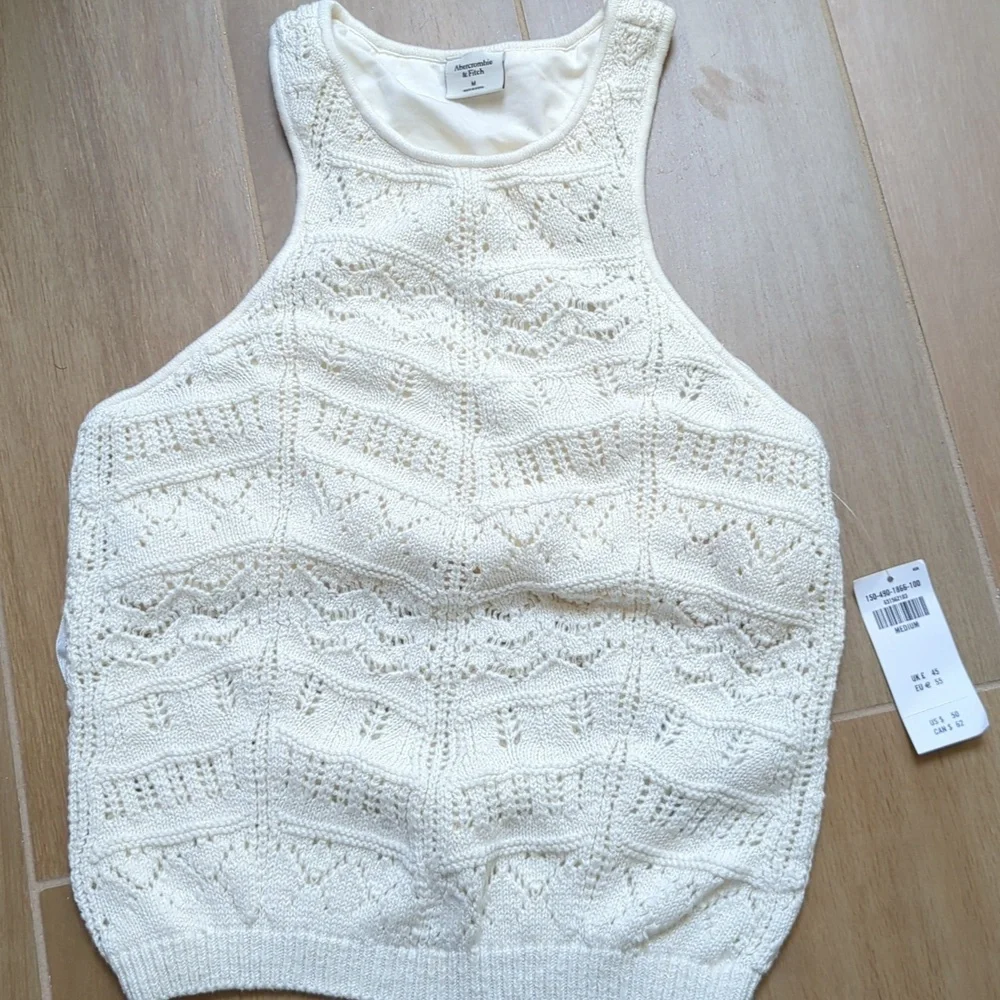 Abercrombie Crochet High Neck, tank. M. Lined. - Picture 1 of 6